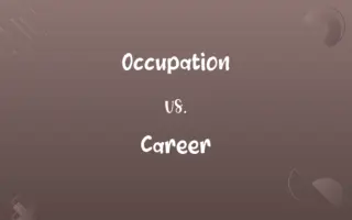 Occupation vs. Career