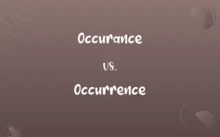 Occurance vs. Occurrence