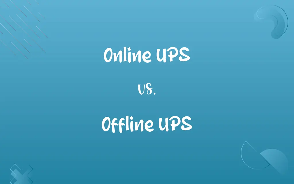 Online UPS vs. Offline UPS