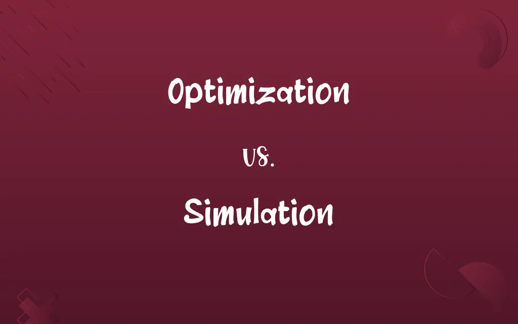Optimization vs. Simulation