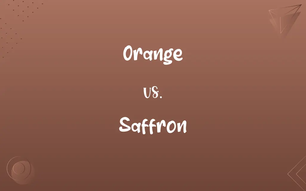 Orange vs. Saffron