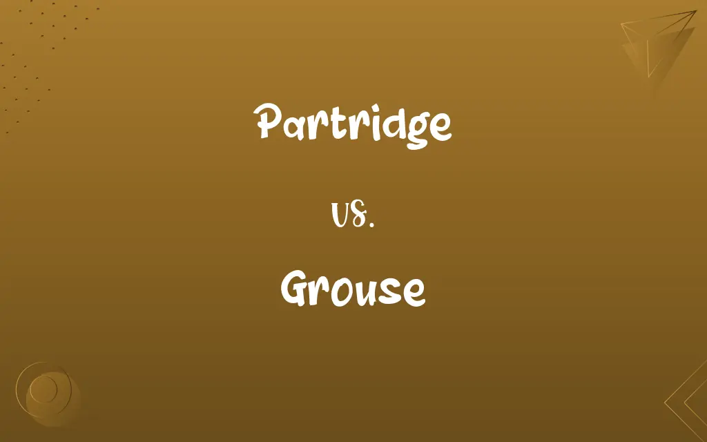 Partridge vs. Grouse