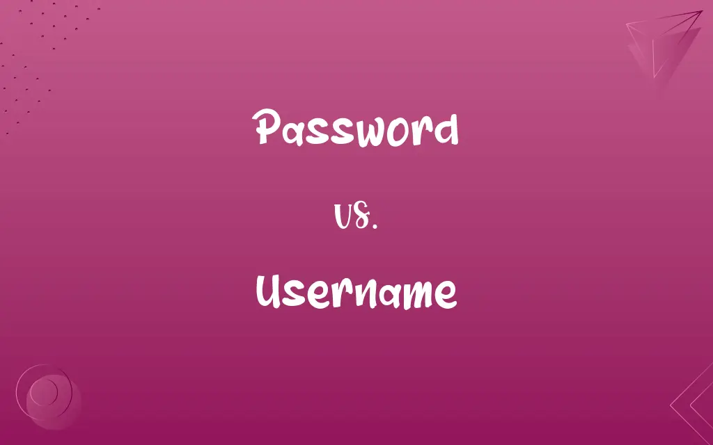 Password vs. Username