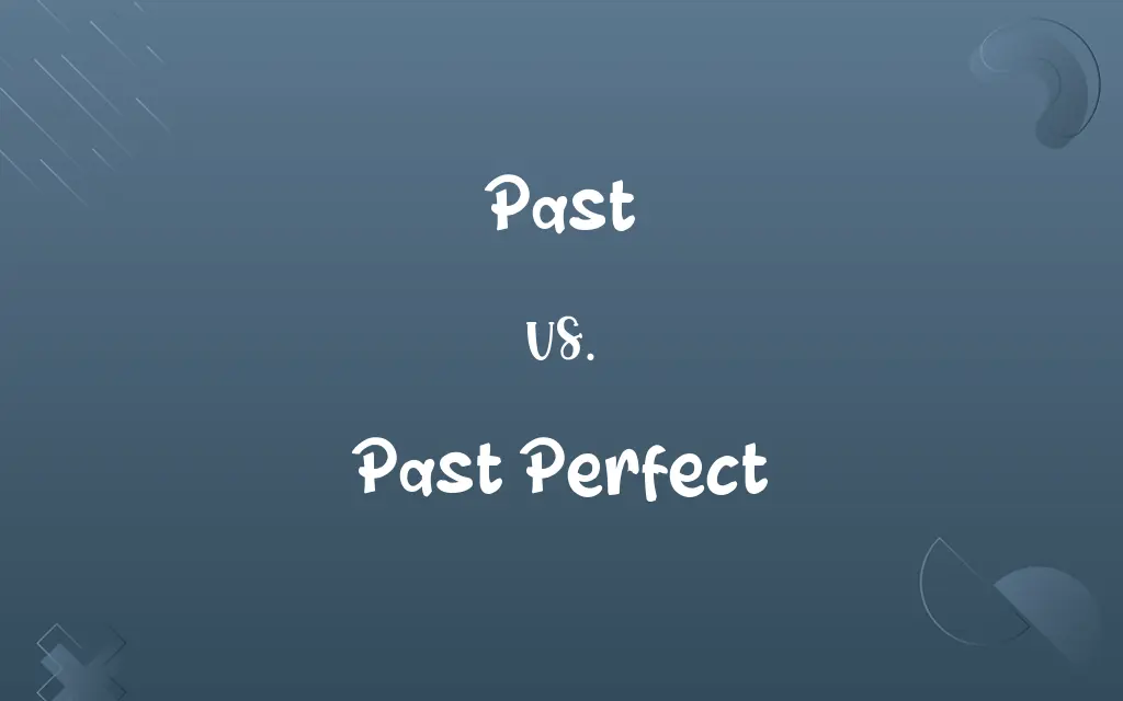 Past vs. Past Perfect