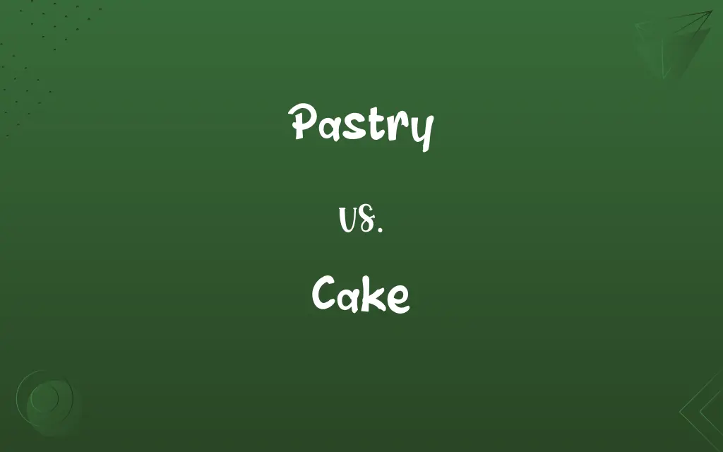 Pastry vs. Cake