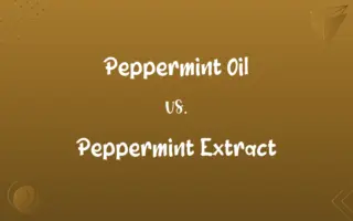 Peppermint Oil vs. Peppermint Extract