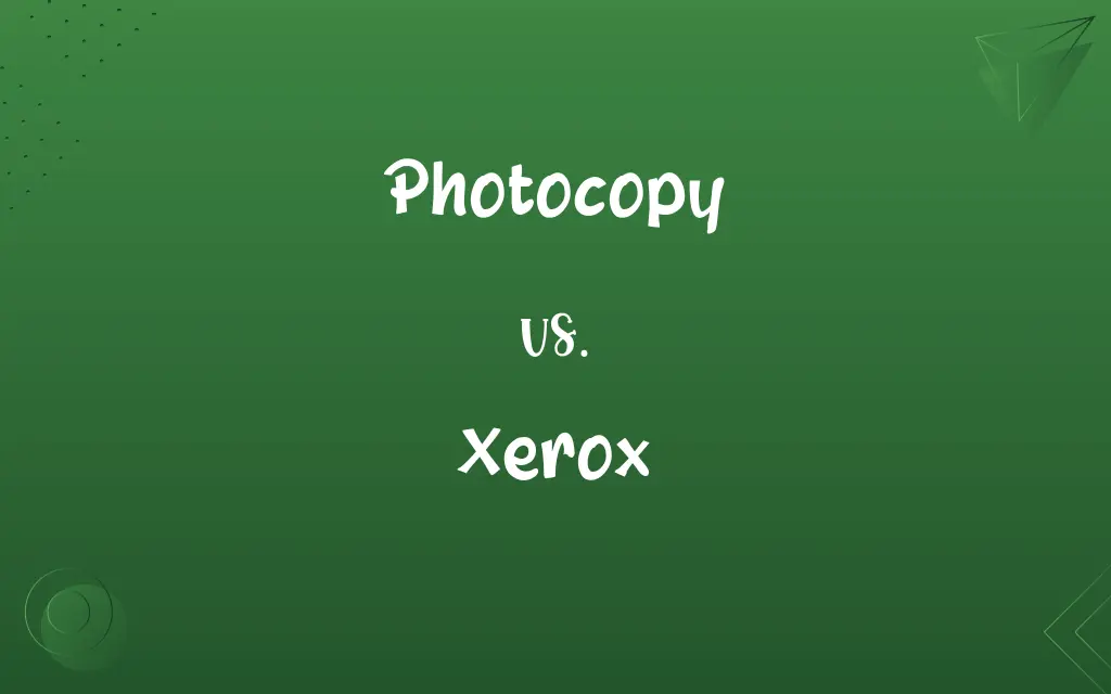 Photocopy vs. Xerox