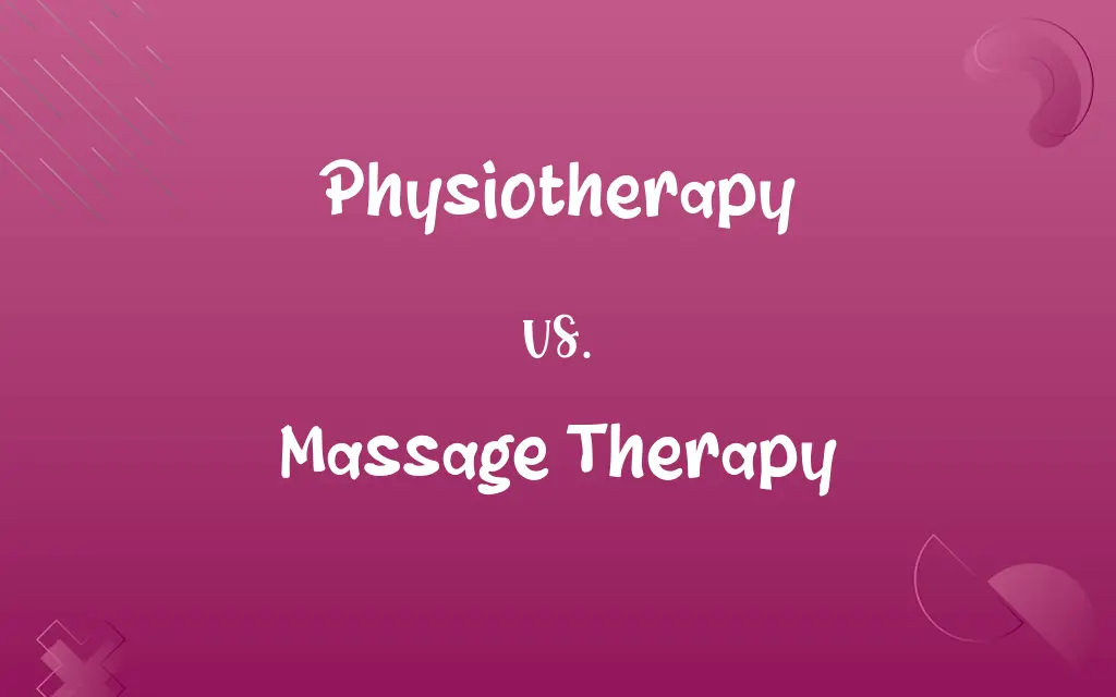 Physiotherapy vs. Massage Therapy