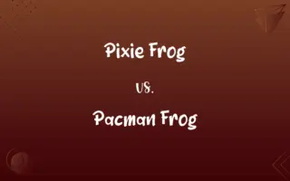 Pixie Frog vs. Pacman Frog