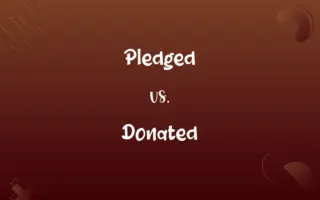 Pledged vs. Donated