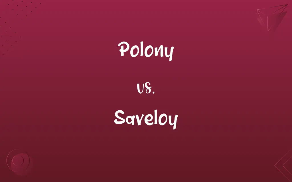 Polony vs. Saveloy