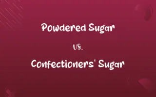 Powdered Sugar vs. Confectioners' Sugar
