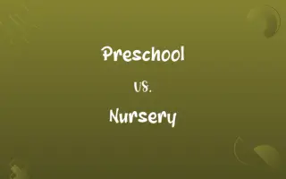 Preschool vs. Nursery