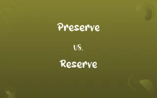 Preserve vs. Reserve