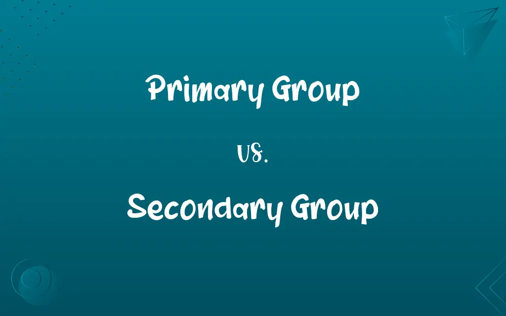 Primary Group vs. Secondary Group