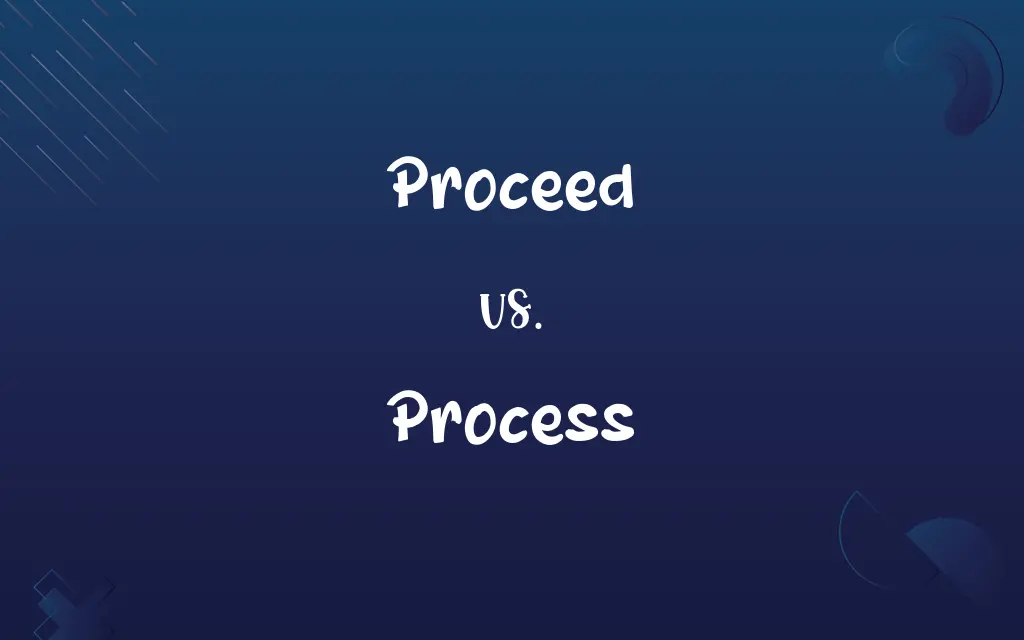 Proceed vs. Process