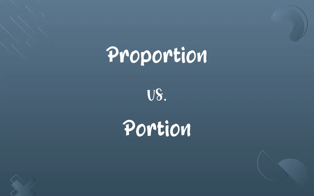 Proportion vs. Portion
