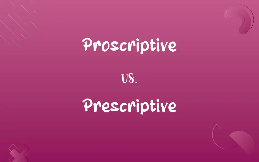 Proscriptive vs. Prescriptive