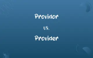 Providor vs. Provider