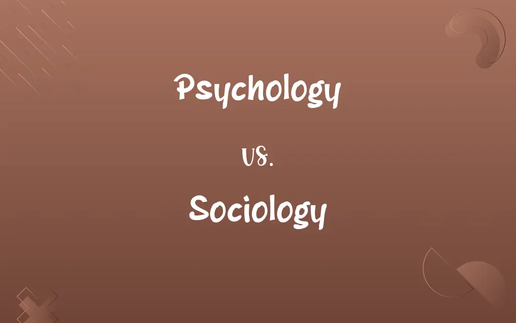 Psychology vs. Sociology