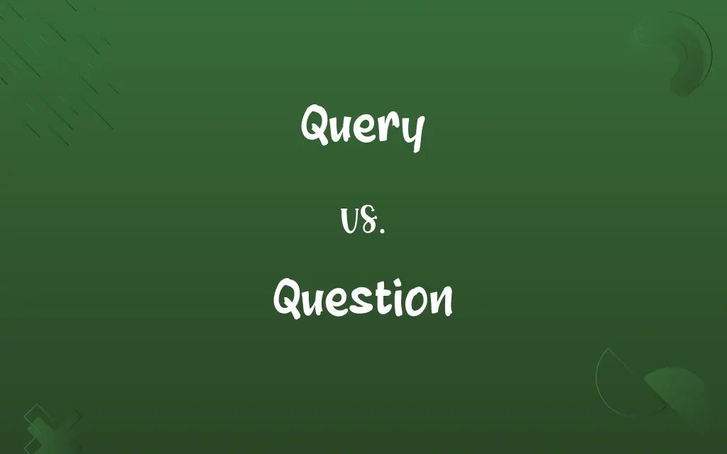 Query vs. Question
