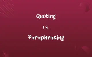 Quoting vs. Paraphrasing