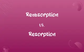 Reabsorption vs. Resorption