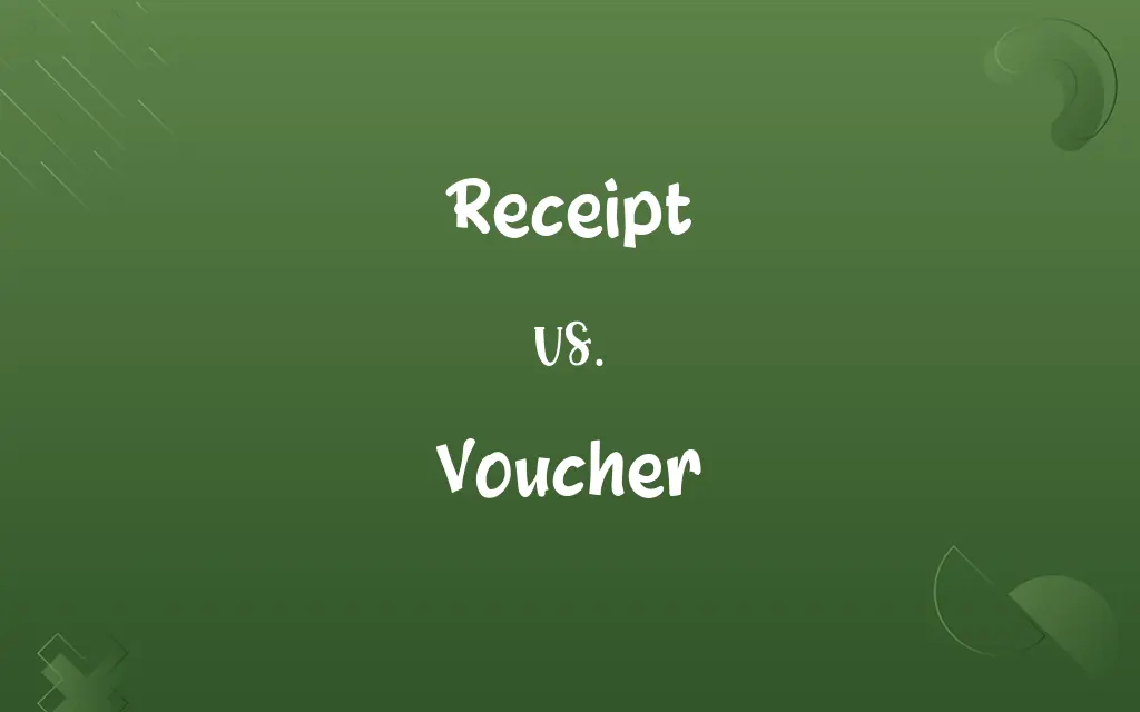 Receipt vs. Voucher