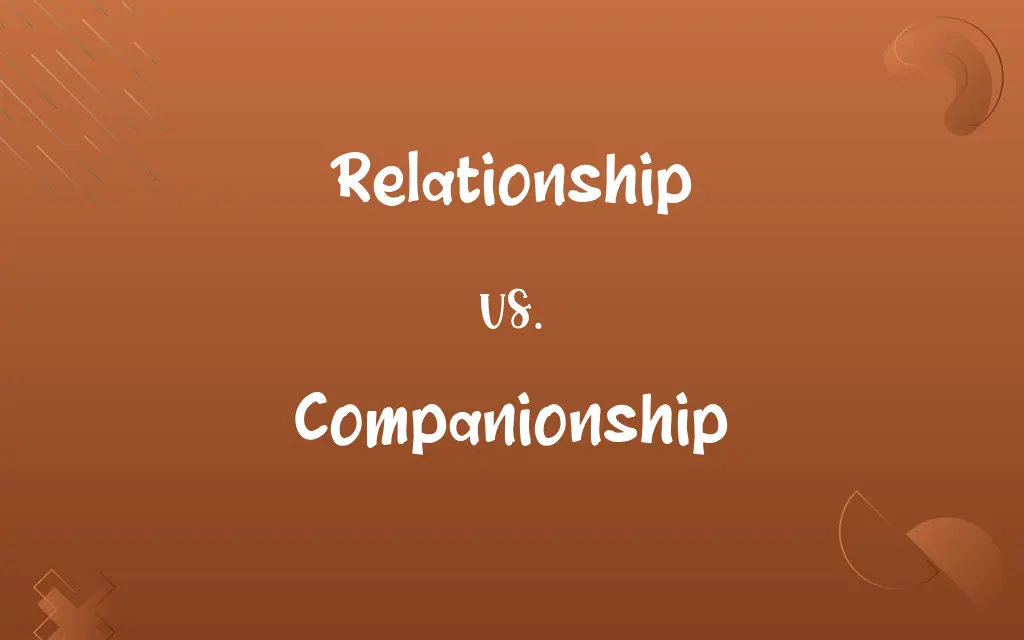 Relationship vs. Companionship