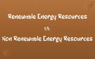 Renewable Energy Resources vs. Non Renewable Energy Resources