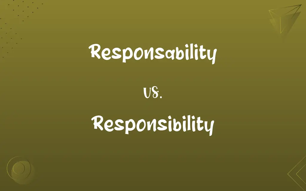 Responsability vs. Responsibility