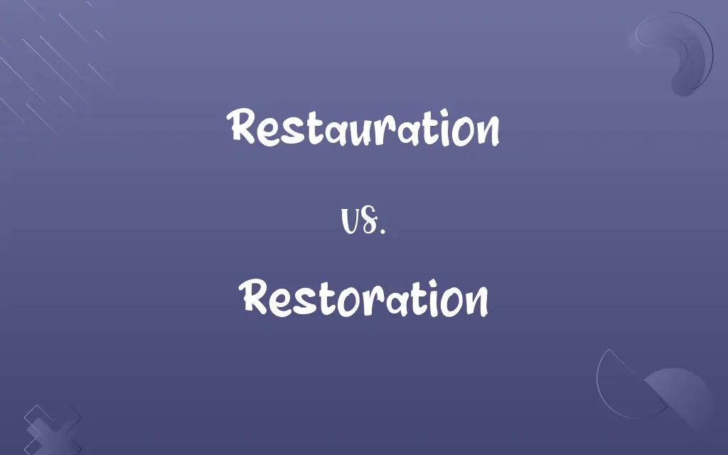 Restauration vs. Restoration