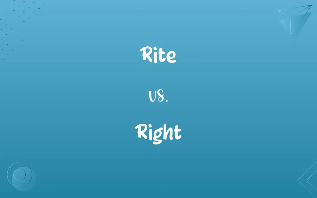 Rite vs. Right