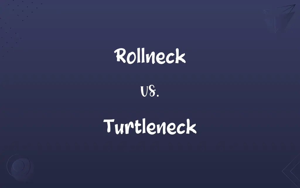 Rollneck vs. Turtleneck