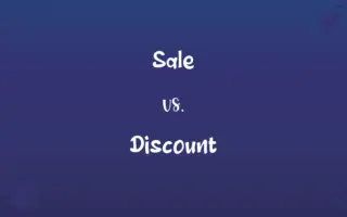 Sale vs. Discount