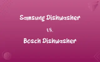 Samsung Dishwasher vs. Bosch Dishwasher