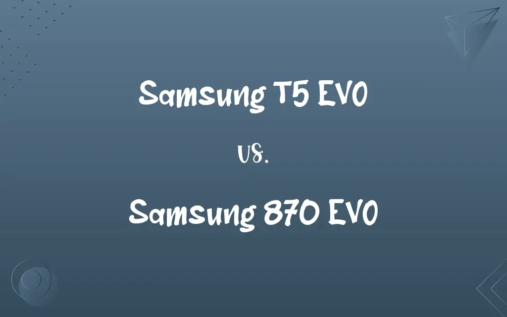 Samsung T5 EVO vs. Samsung 870 EVO