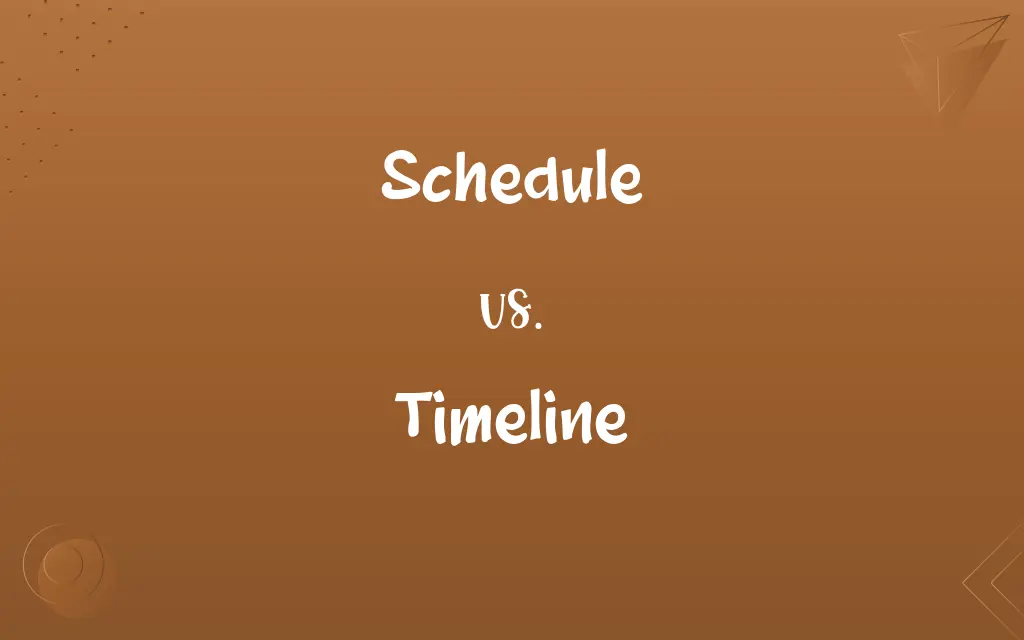Schedule vs. Timeline