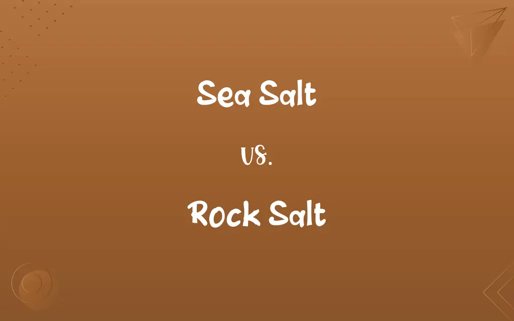 Sea Salt vs. Rock Salt