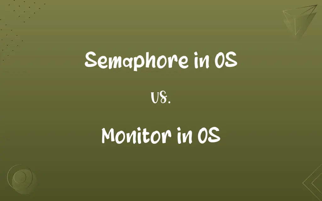 Semaphore in OS vs. Monitor in OS