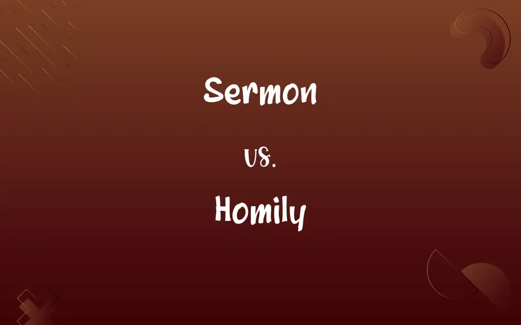 Sermon vs. Homily