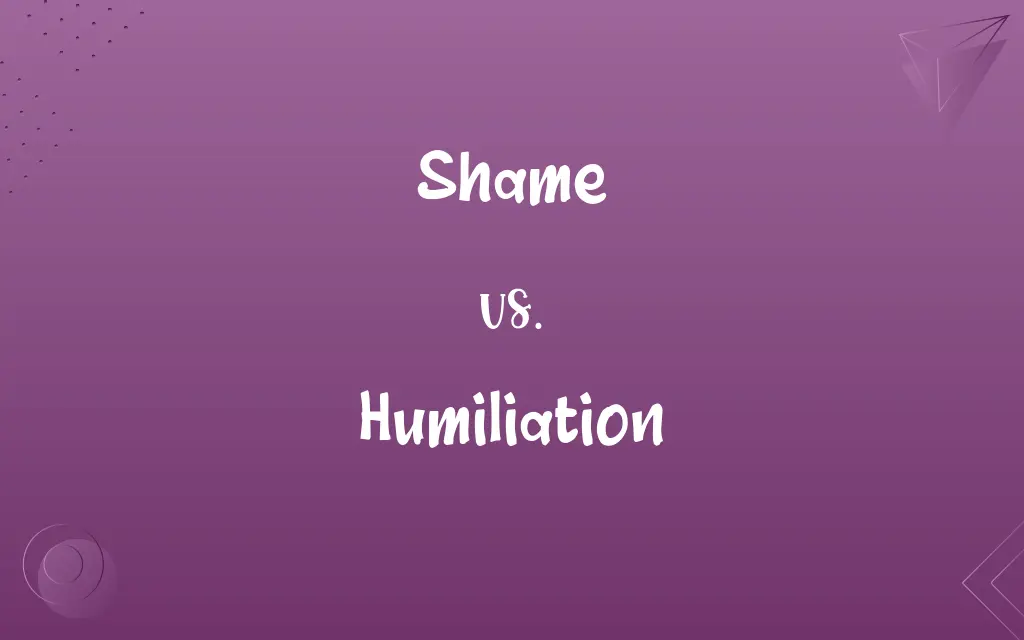 Shame vs. Humiliation