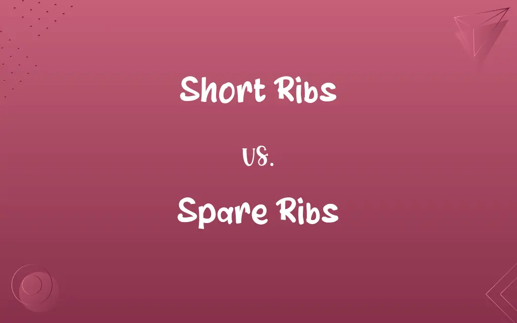 Short Ribs vs. Spare Ribs