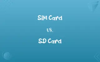 SIM Card vs. SD Card