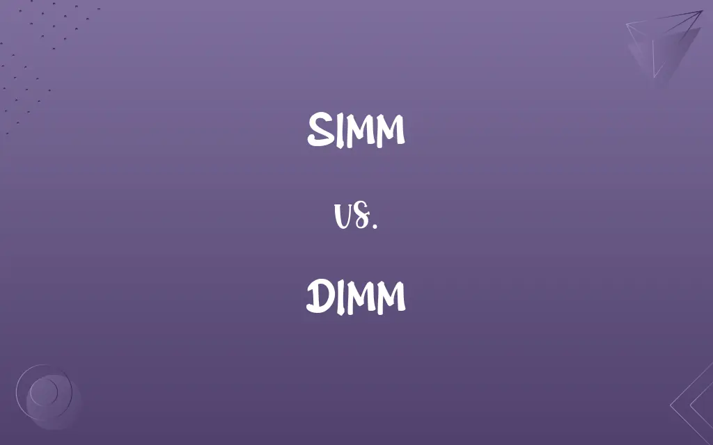 SIMM vs. DIMM