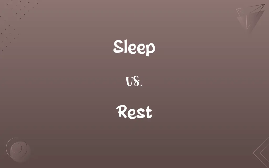 Sleep vs. Rest