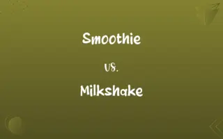 Smoothie vs. Milkshake