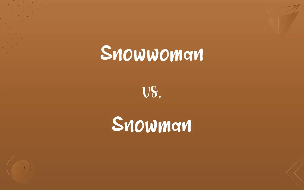 Snowwoman vs. Snowman