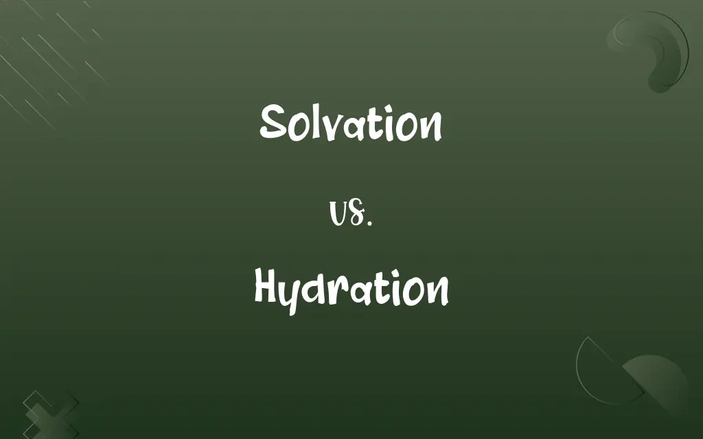 Solvation vs. Hydration