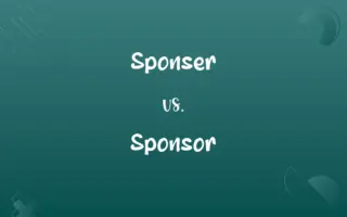 Sponser vs. Sponsor